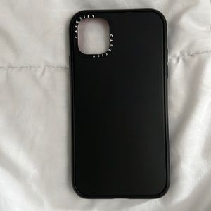 Matte black casetify case for iPhone 11